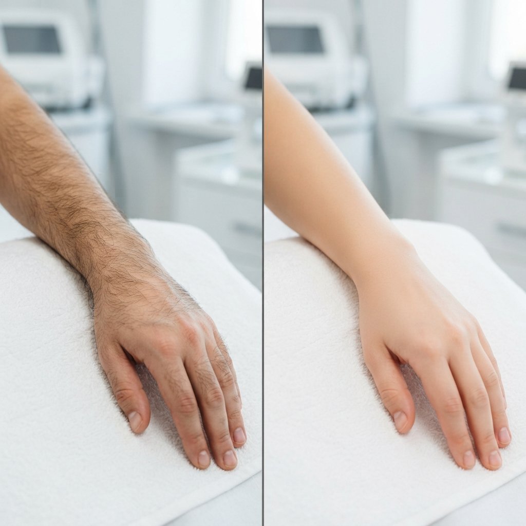 Laser Hair Removal — before and after result
