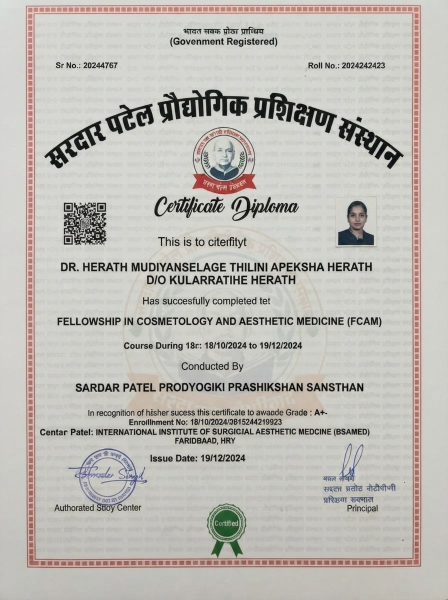 Fellowship in Cosmetology & Aesthetic Medicine (FCAM)