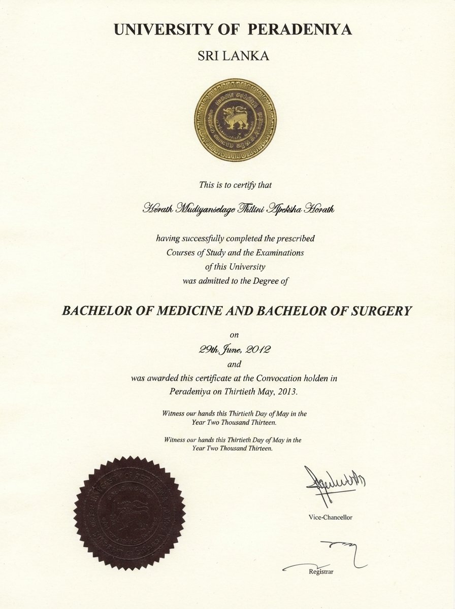 Bachelor of Medicine & Bachelor of Surgery (MBBS)